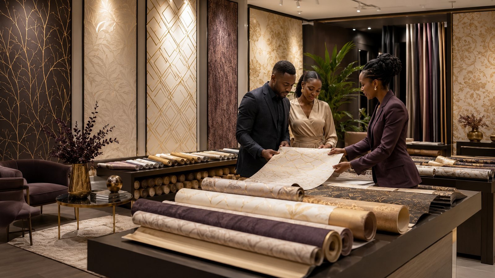 Galerie haut de gamme de papiers peints texturés